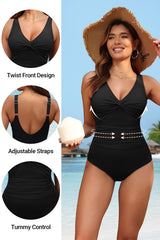 Women Tummy Control One Piece Swimsuit - Push Up Bathing Suit Full Coverage Slimming Swimwear