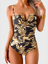Women Push Up Wrap Front Swimsuit One Piece Tummy Control Bathing Suits Bandeau Support Slimming Swimwear