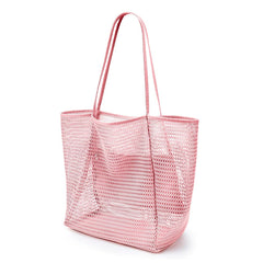 Women Swimming Beach Bag Portable One Shoulder Storage Bag Crossbody Bag Versatile Mesh Bag