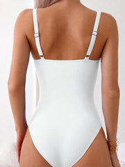 Women One Piece Tummy Control Swimsuit Ruched Slimming Bathing Suit Deep V Neck Full Coverage Swimwear