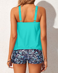 Women Tankini Swimsuits 2 Piece Bathing Suits Tops with Boyshorts