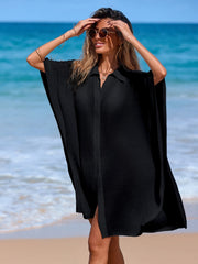 Women Loose Shirt Bathing Suit Cover Up Lightweight Breathable Cool Bikini Cover