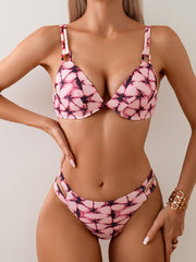 Women 3 Piece Bikini Cover Up Pants Beach Swimsuit Sheer High Waisted Split Loose Wide Leg Trousers