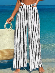 Women 3 Piece Bikini Sets with Mesh Cover Up Pants Halter Cheeky Thong Swimsuits Sexy Bathing Suits