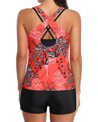 Women 3 Piece Tankini Swimsuits Tummy Control Bathing Suits