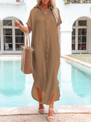 Women White Solid Color Long Sun Proof Cardigan Cover Up
