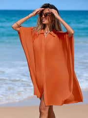 Women Loose Shirt Bathing Suit Cover Up Lightweight Breathable Cool Bikini Cover