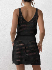 Women Swimsuit Cover Up V Neck Crochet Bathing Suit Bikini Coverups Vacation Cruise Outfits Swimwear Sundress