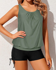 Women Tankini Swimsuits 2 Piece Bathing Suits Tops with Boyshorts