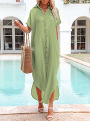 Women White Solid Color Long Sun Proof Cardigan Cover Up