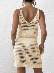 Women Swimsuit Cover Up V Neck Crochet Bathing Suit Bikini Coverups Vacation Cruise Outfits Swimwear Sundress