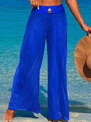 Women Sexy Swimsuit 3 Piece Bikini Set Beach Cover Up Mesh Pants Sexy Tube Tops Triangle