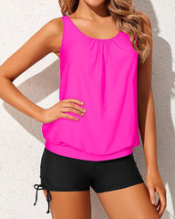 Women Tankini Swimsuits 2 Piece Bathing Suits Tops with Boyshorts