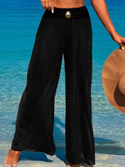 Women Sexy Swimsuit 3 Piece Bikini Set Beach Cover Up Mesh Pants Sexy Tube Tops Triangle