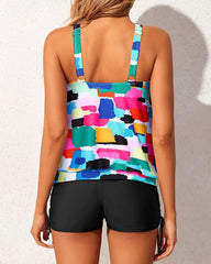 Women Tankini Swimsuits 2 Piece Bathing Suits Tops with Boyshorts